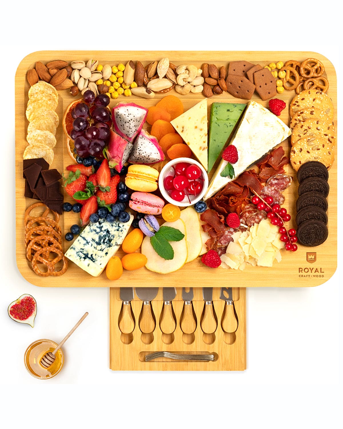 Cheese Board XXL with Cutlery Set